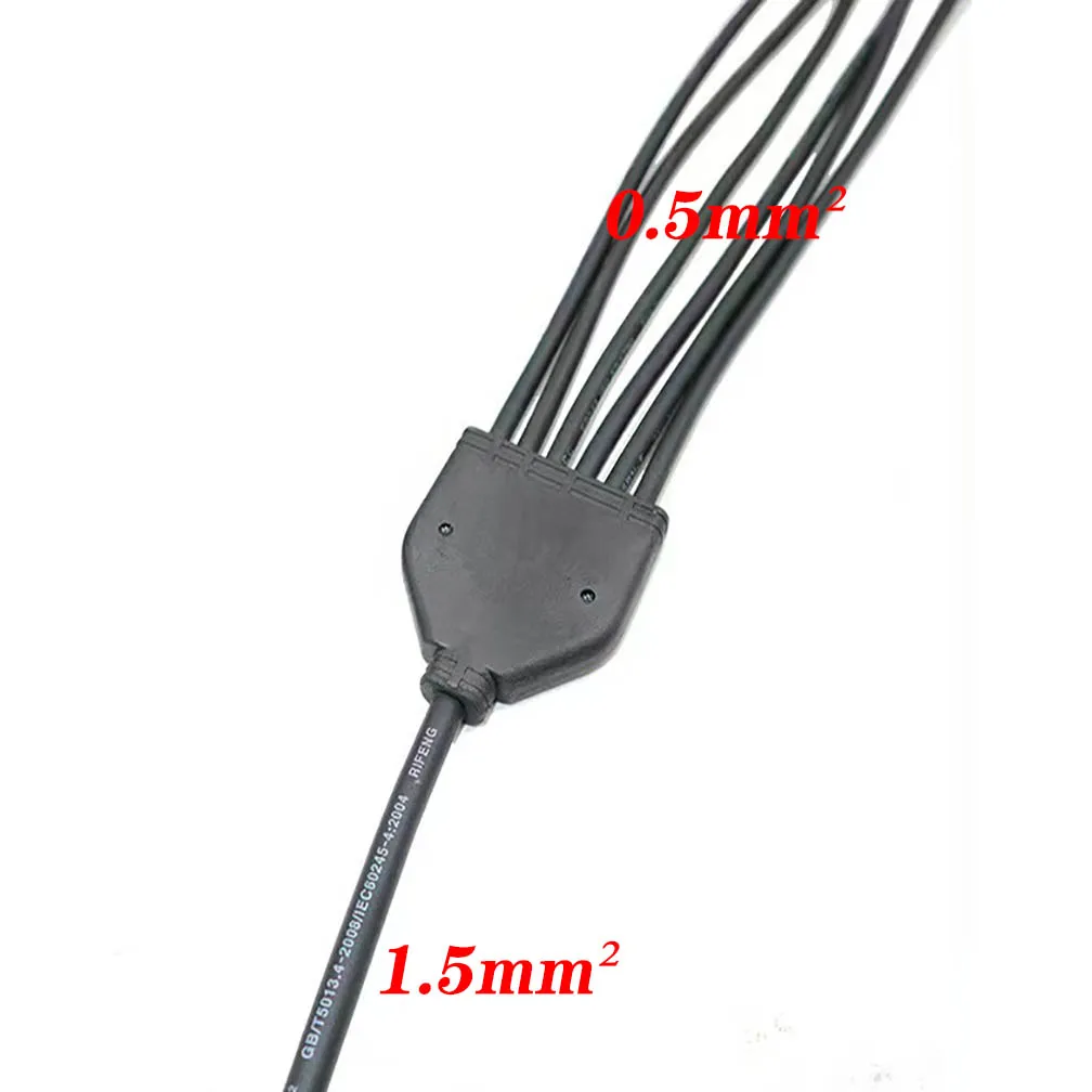 Cable conector impermeable tipo Y IP68, 2 pines, 3 pines, 4 pines, 5 pines, 6 pines, enchufe, lámpara exterior, divisor de Cable eléctrico - imagen 3