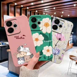 Para Realme 15 Pro 5G funda de teléfono bonitos patrones de flores cobertura completa parachoques para Realme 15Pro alta calidad Anti caída suave Shell