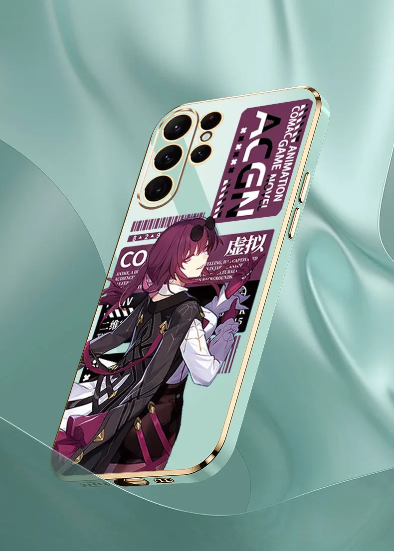 Funda de teléfono Kafka Silver Wolf Honkai Star Rail S24Ultra para Samsung Galaxy S24 S23 S22 S21 S20 Ultra Fe S10 S9 Plus, cubierta chapada - imagen 5