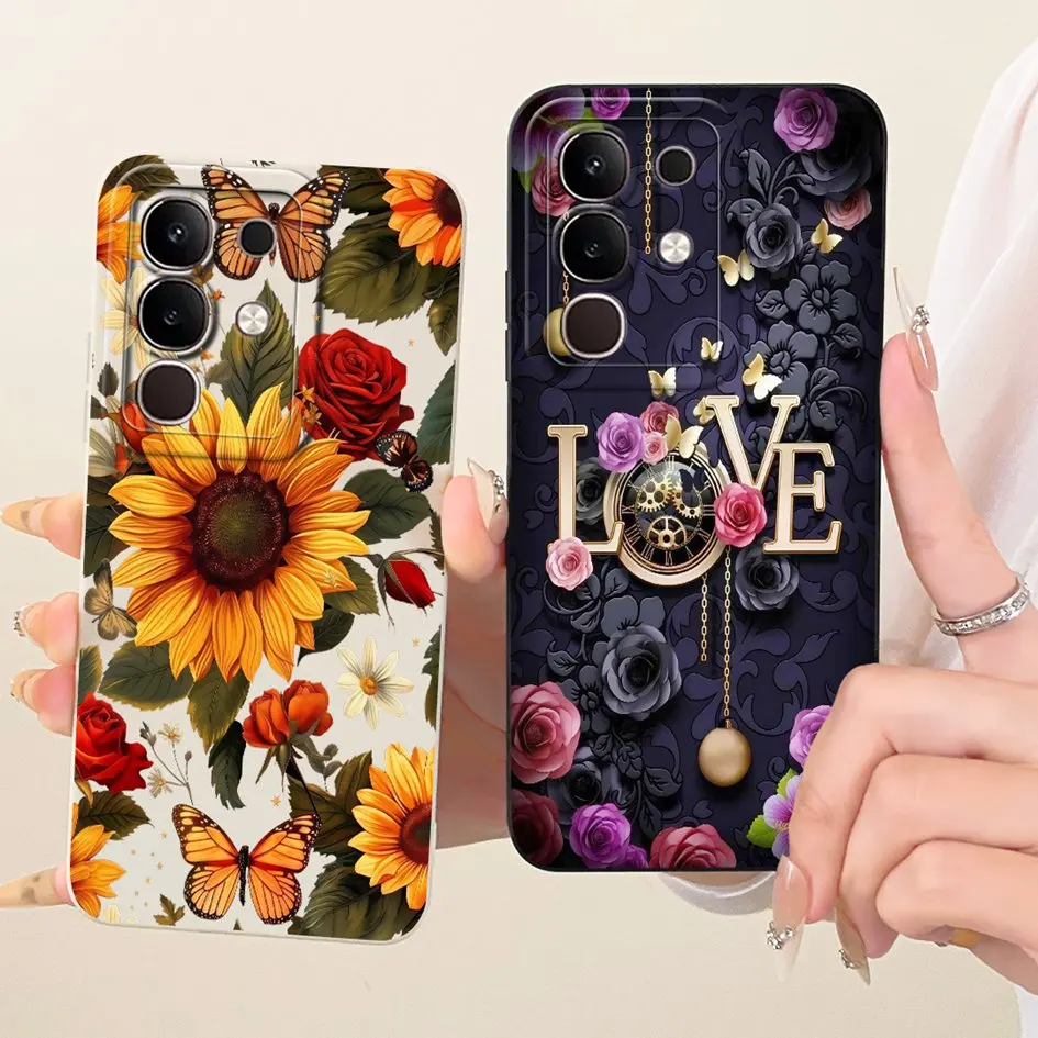 Para Vivo Y29 4G funda V2434 encantador gato dibujos animados suave caramelo silicona cubierta a prueba de golpes para Vivo T4x V2437 IQOO Z10x VivoY29 4G Shell - imagen 4