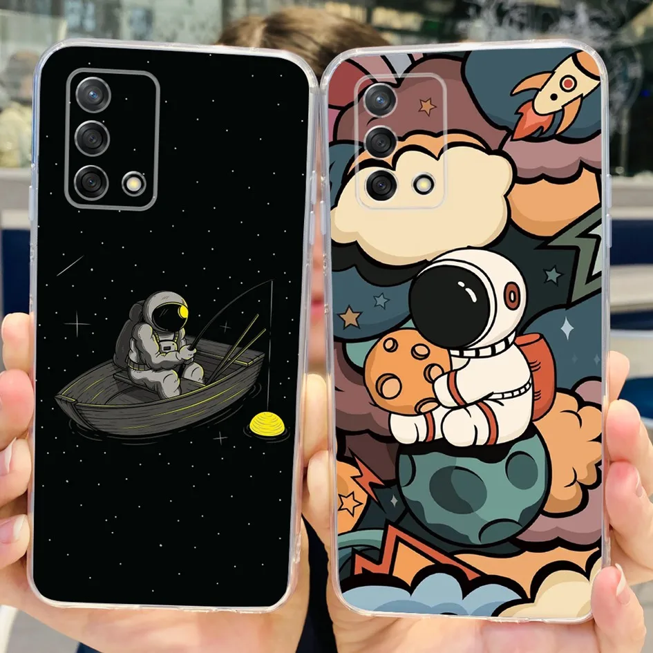 Para Oppo Reno 6 Lite Funda CPH2365 Reno6 Lite Funda de silicona suave con flor de mariposa a la moda Funda en OPPO A74 A95 4G CHP2219 - imagen 5