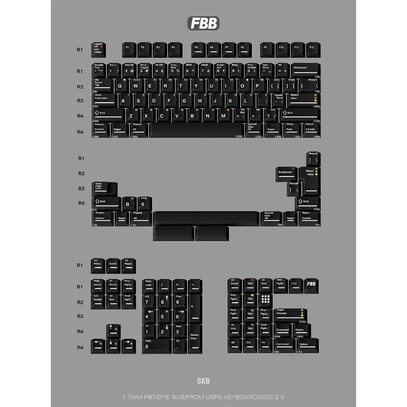 Juego de teclas con tema blanco, sublimación PBT con perfil de cereza, 149 teclas, teclas personalizadas hechas a mano para teclado mecánico, accesorios de regalo - imagen 3