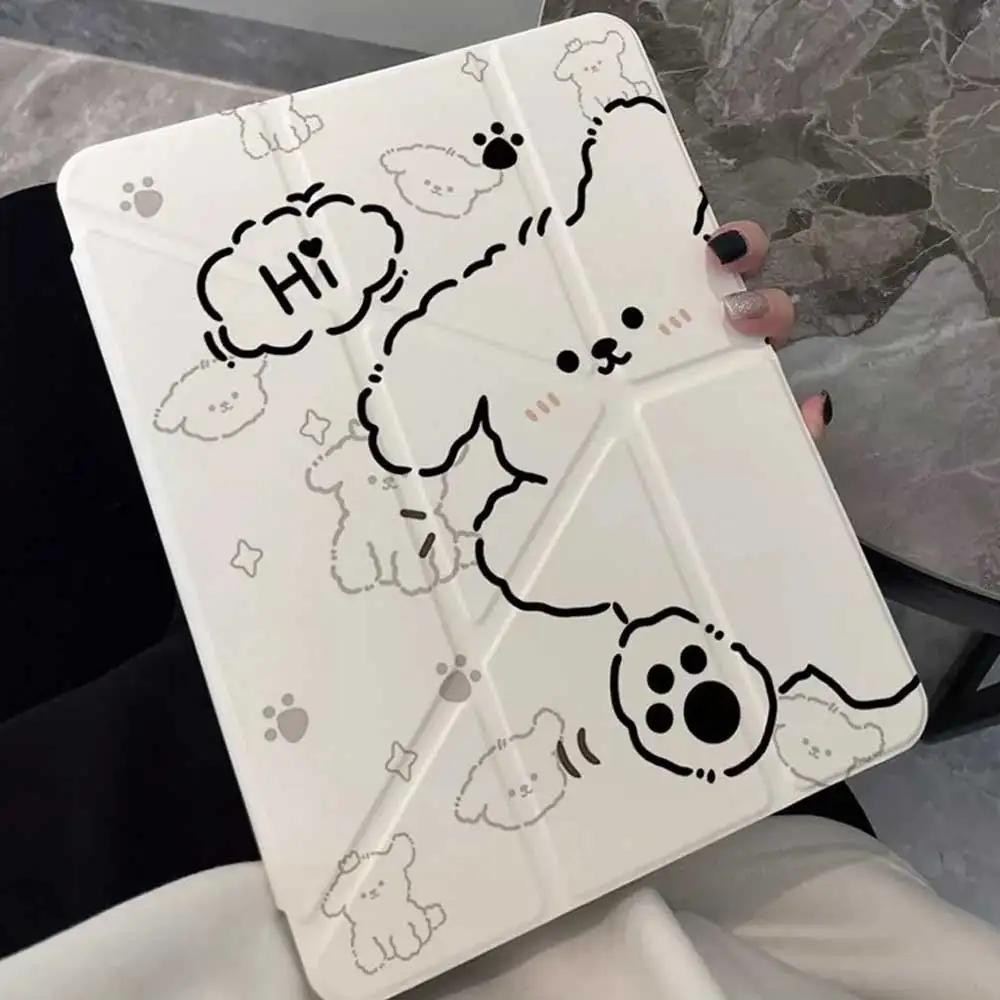 3 + Y-fold para iPad 10th Gen Track cubierta transparente para Air 4 5 6 10,9 pulgadas 11 pulgadas 13 pulgadas para Air 12/13 9,7 Pro 11 12,9 13 Mini 6 7 funda - imagen 4