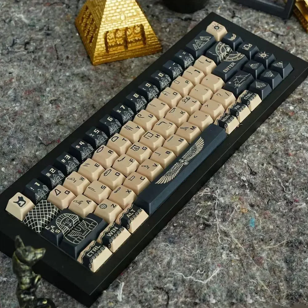 Juego completo de teclas de 140 teclas, sublimación térmica PBT de altura de cereza para teclado mecánico 61 68 75 87 96 98 100 104 108 - imagen 4