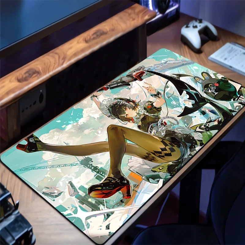 Alfombrillas para ratón, alfombrilla protectora para escritorio, alfombrilla para ratón para juegos Z-zenless Zone Zero Ellen Joe, decoración de mesa de oficina, alfombrilla para teclado, alfombrillas para jugadores de ordenador - imagen 4
