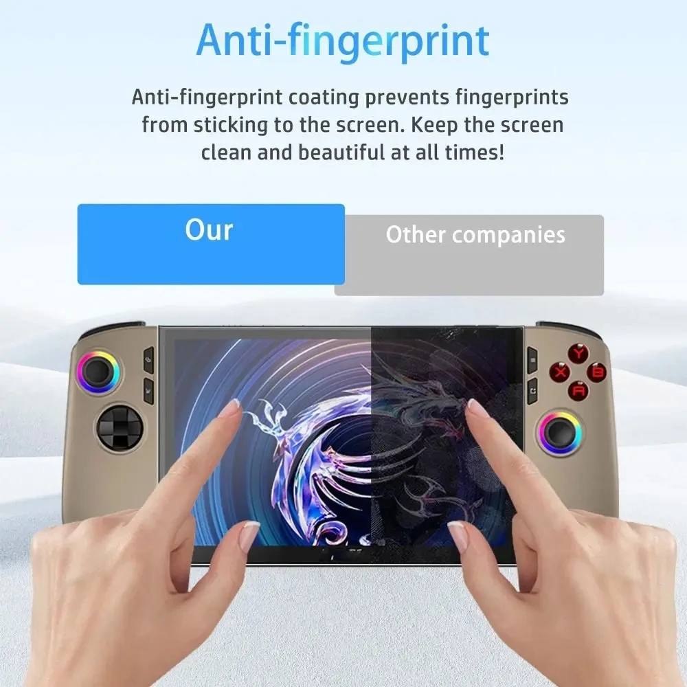 2 unids/set de vidrio templado para garra 8 AI + 2025 Protector de pantalla de vidrio protector de pantalla completa para MSI Claw 8 AI + - imagen 5