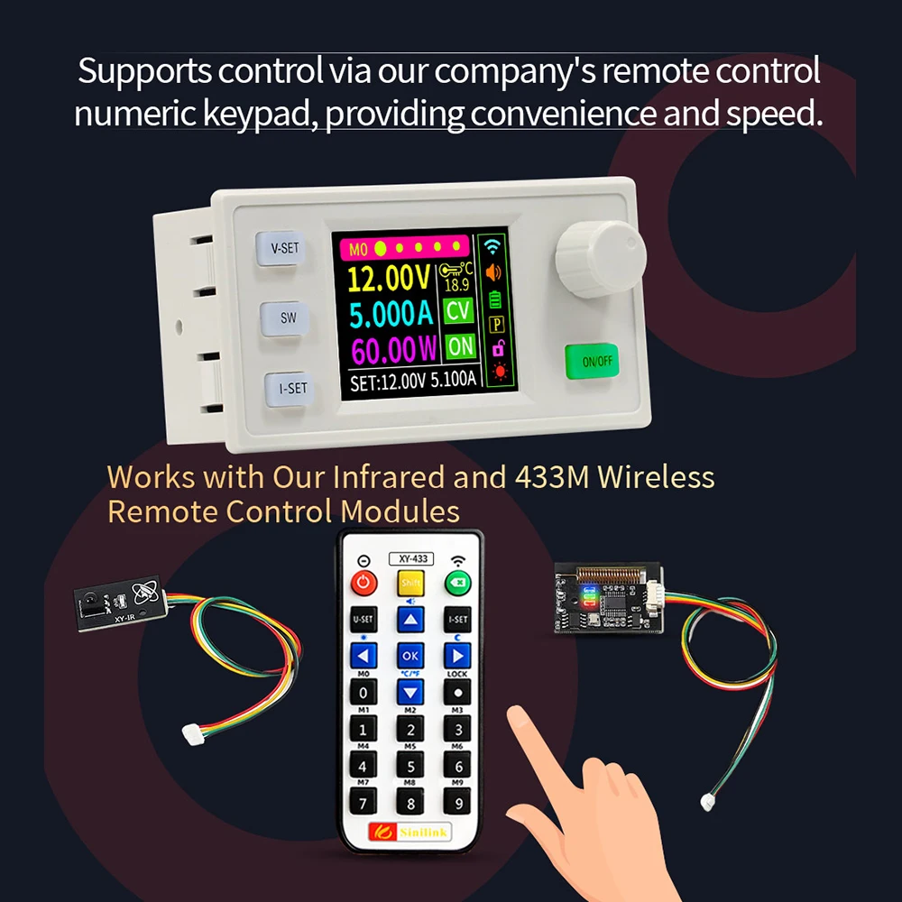 SK60S/SK150S CNC regulador de voltaje CC ajustable fuente de alimentación corriente de voltaje constante Anti-reverso MPPT módulo Buck 60W/150W - imagen 5