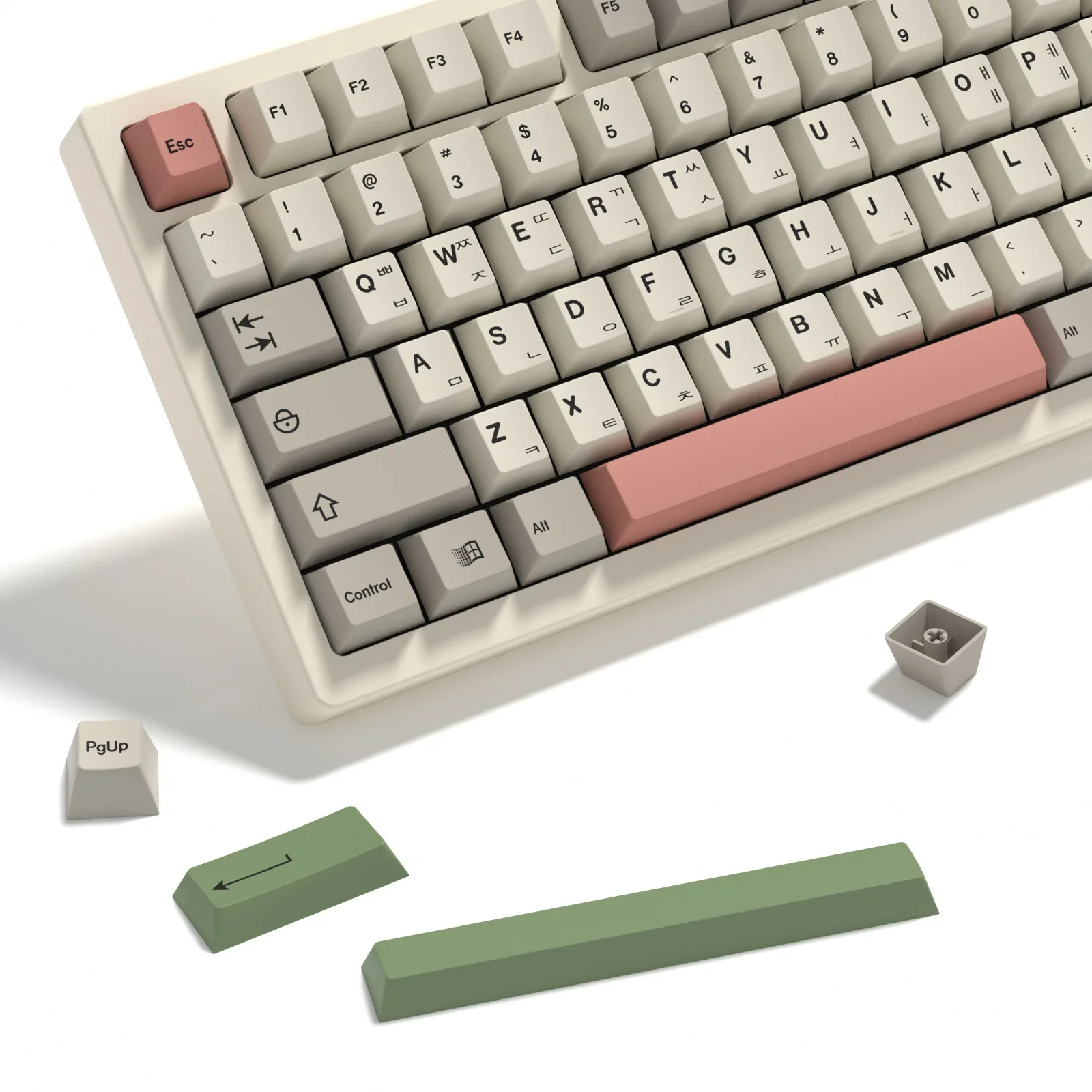 KBDiy GMK teclas coreanas PBT Cherry Profile Retro GMK 9009 teclas para teclado mecánico para interruptor MX 140 teclas para GMK75 - imagen 3