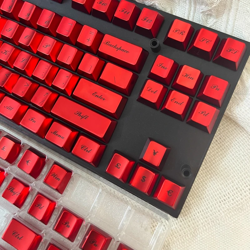 Sanmu Palace Flower Metal Keycap Electrophoretico Vino Rojo Recién lanzado Adecuado para Wooting 60/64/80 Rog 75K Personalización - imagen 4