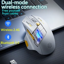 INPHIC A9 Explorer Ratón inalámbrico para juegos Bluetooth ergonómico