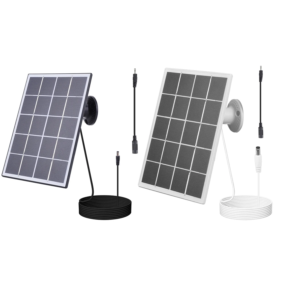 Cargador de Panel Solar de 10W, montaje de pared ajustable de 360 ° con Cable de carga de 9,8 pies CC 5,5mm para Ring Stick Up Cam y Spotlight Cam - imagen 5