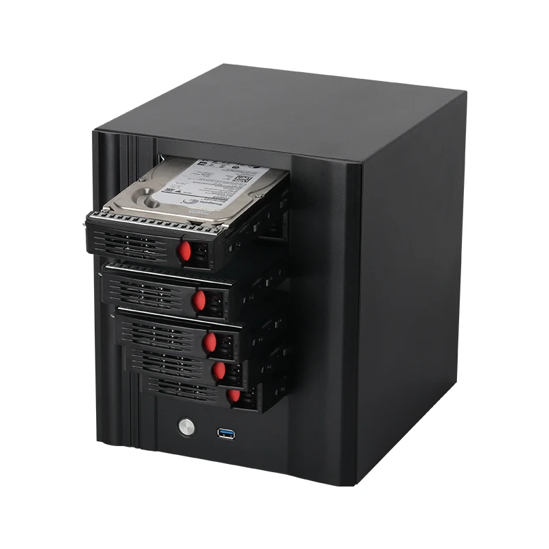 XCY NAS Mini PC 4/6/8 Bay 2,5 3,5 pulgadas HDD Intel N150 DDR5 RAM M.2 NVME SSD 10G Ethernet tipo C Win11/10 Linux FreeNAS RAID - imagen 2