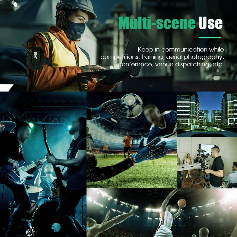 EJEAS V4C PLUS + 2 uds V6C PRO 3 usuarios árbitro intercomunicador auriculares 1200M Full Duplex Bluetooth auriculares interfono para conferencias de fútbol - imagen 5