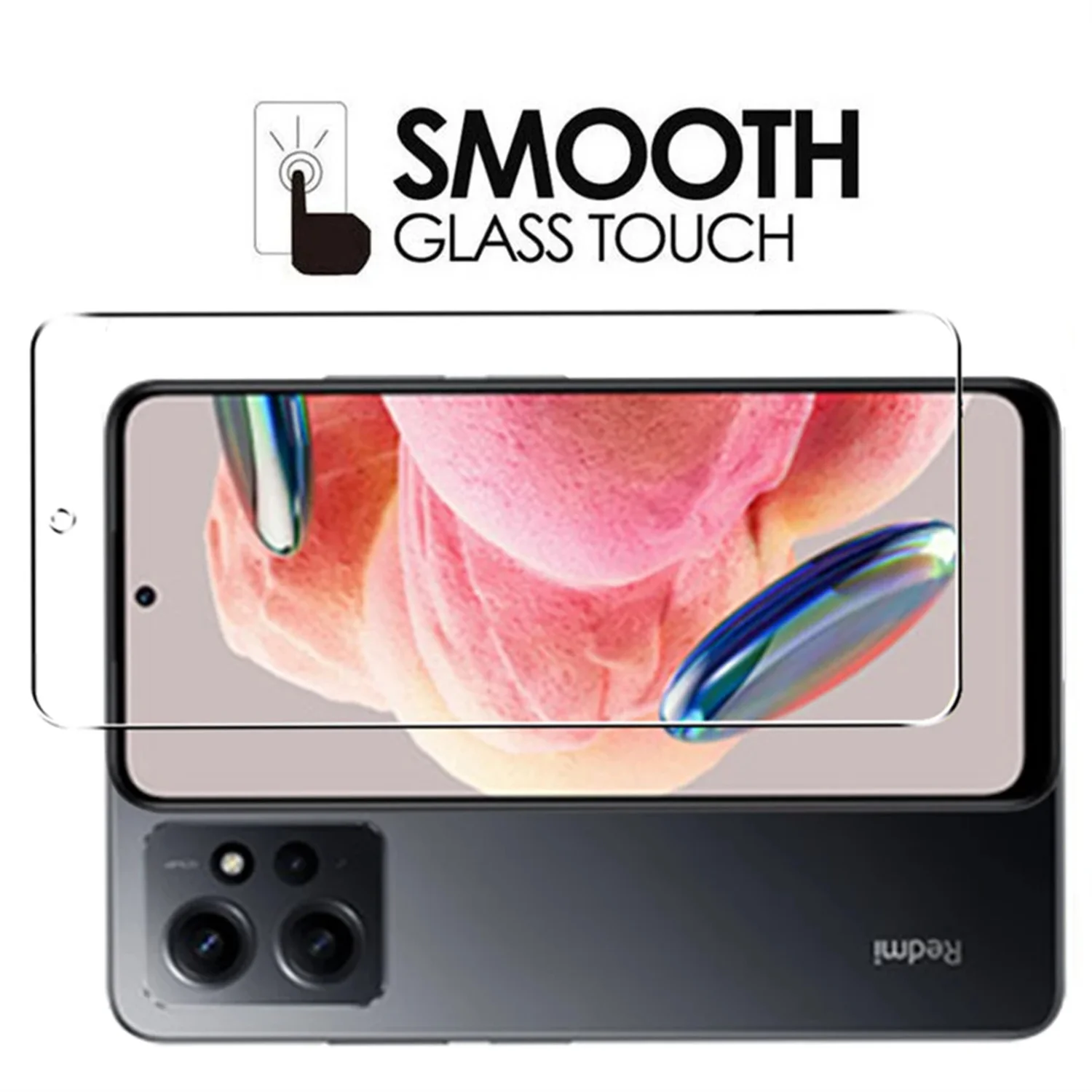 Protector de pantalla de vidrio templado 9H para Xiaomi Redmi Note 12 4G/5G HD Protección transparente antiarañazos Juego de 2/4 piezas - imagen 3
