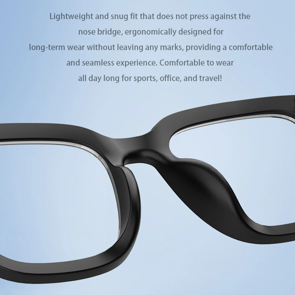 Gafas de traducción inteligentes AI, gafas inteligentes compatibles con Bluetooth, auriculares inalámbricos, gafas de sol, auriculares para hombres y mujeres - imagen 5