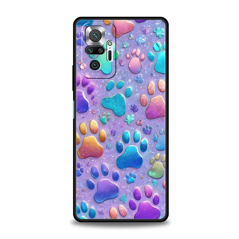 Funda de teléfono con pata de perro para Xiaomi Redmi Note 14 13 12 5G 11 10 Pro Plus 4G 9S 9 14C 13C 12C 10C 9C 9A funda suave de TPU - imagen 5