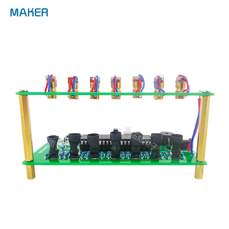 51 Kit de bricolaje de órgano electrónico láser de un solo chip, arpa láser, pequeña producción, piezas sueltas interesantes - imagen 5