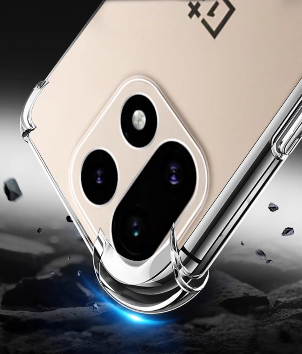 Soporte de anillo con esquinas reforzadas, funda trasera de TPU transparente y suave con soporte para Oneplus 15 13T 13S 13 13R - imagen 5