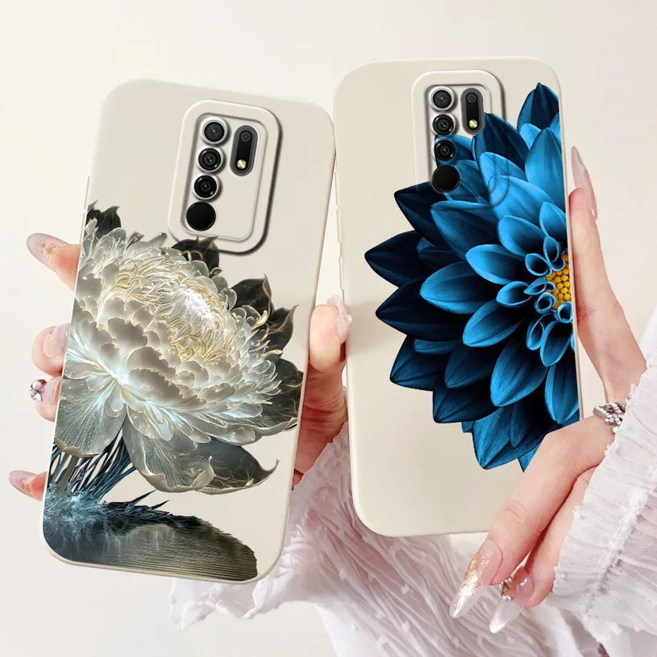 Fundas de teléfono para Xiaomi Redmi 9 9 Prime, funda trasera de silicona suave con dibujos de gato y conejo para Redmi9 9Prime, carcasa a prueba de golpes - imagen 2