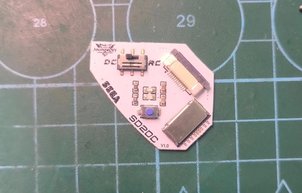 Kit de cargador SD Dreamcast SDL - Solución externa sin disco con interruptor BIOS y botón de reinicio, compatible con mods HDD - imagen 2