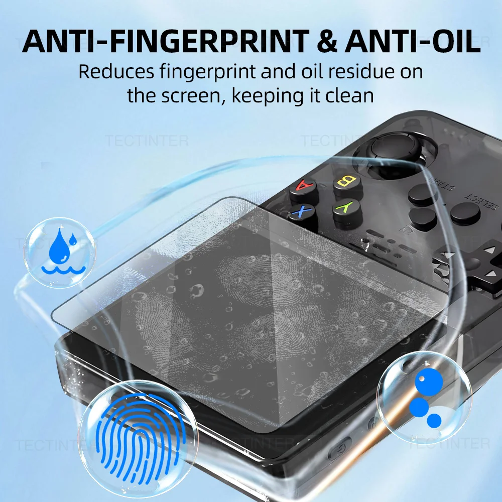 Película de vidrio de pantalla para consola de juegos R36S, protectores de pantalla, Protector templado, película protectora de vidrio templado para accesorios R36S - imagen 5