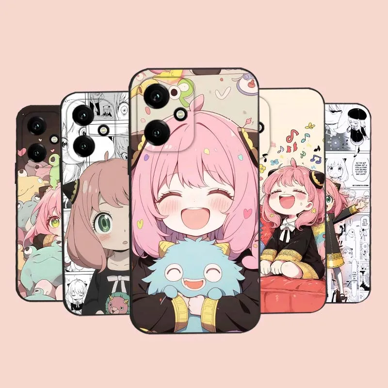 Anya Forger Anime para Honor X9C X9B X9A X9 X8C X8B X8A X8 X7C X7B X7A X7 X6B X6A X60i X60 X6 X5B 5G funda de teléfono