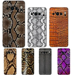 Funda Google Pixel de Silicona TPU con Diseño Piel de Serpiente