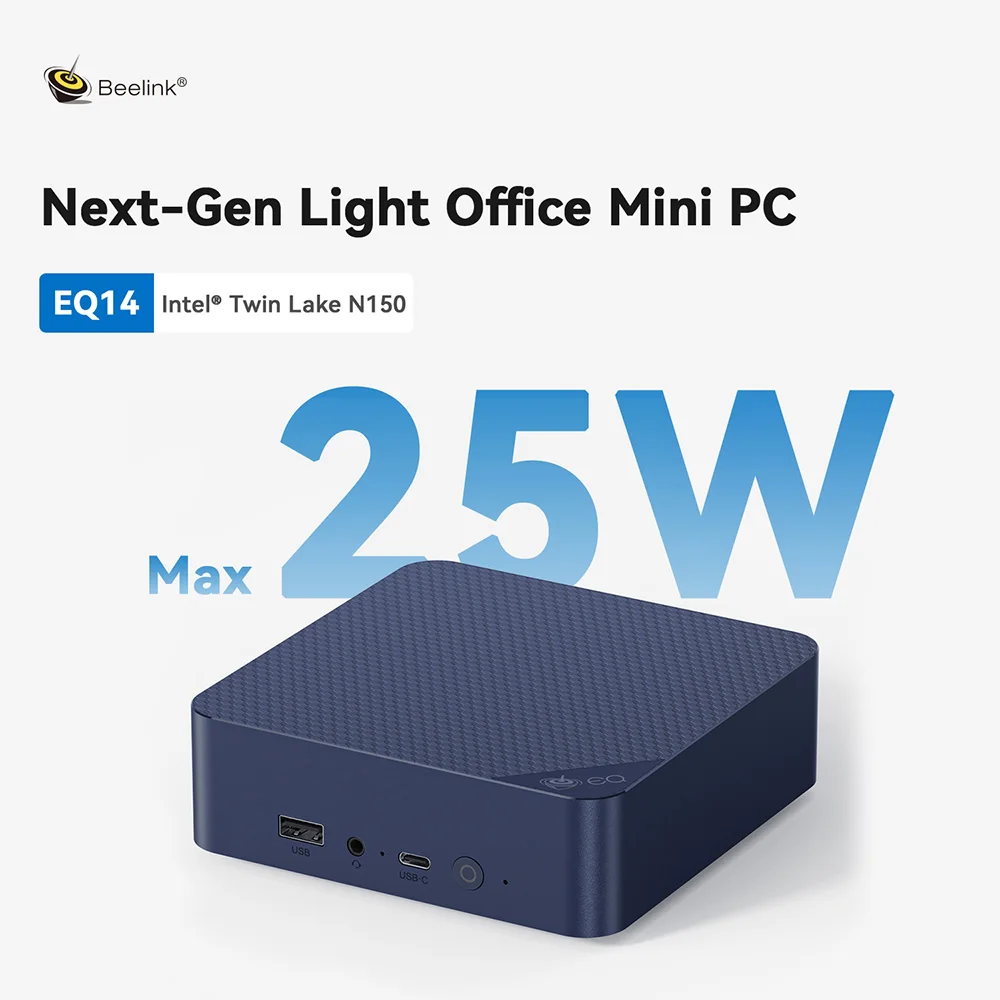 Beelink EQ14 Intel Lake-N150 Max Turbo 3,6 GHz Windows 11 Mini PC 16G DDR4 3200MHz computadora de escritorio de oficina VS Mini S12 Pro N100 - imagen 3