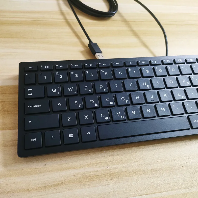 Kit teclado y mouse USB negro con diseño griego para HP TPC-C003K TPC-C002M - imagen 4