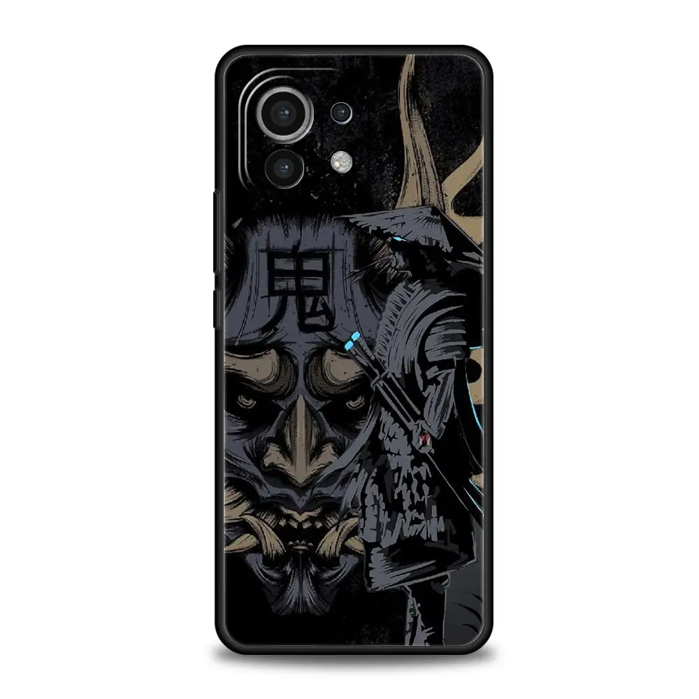 Funda de teléfono japonesa con cara de fantasma samurái para Xiaomi Mi 17 15T 15 14 14T 13T 12T Pro 12 13 Lite 5G 11T Poco X6 X7 X5 Pro, funda suave - imagen 5