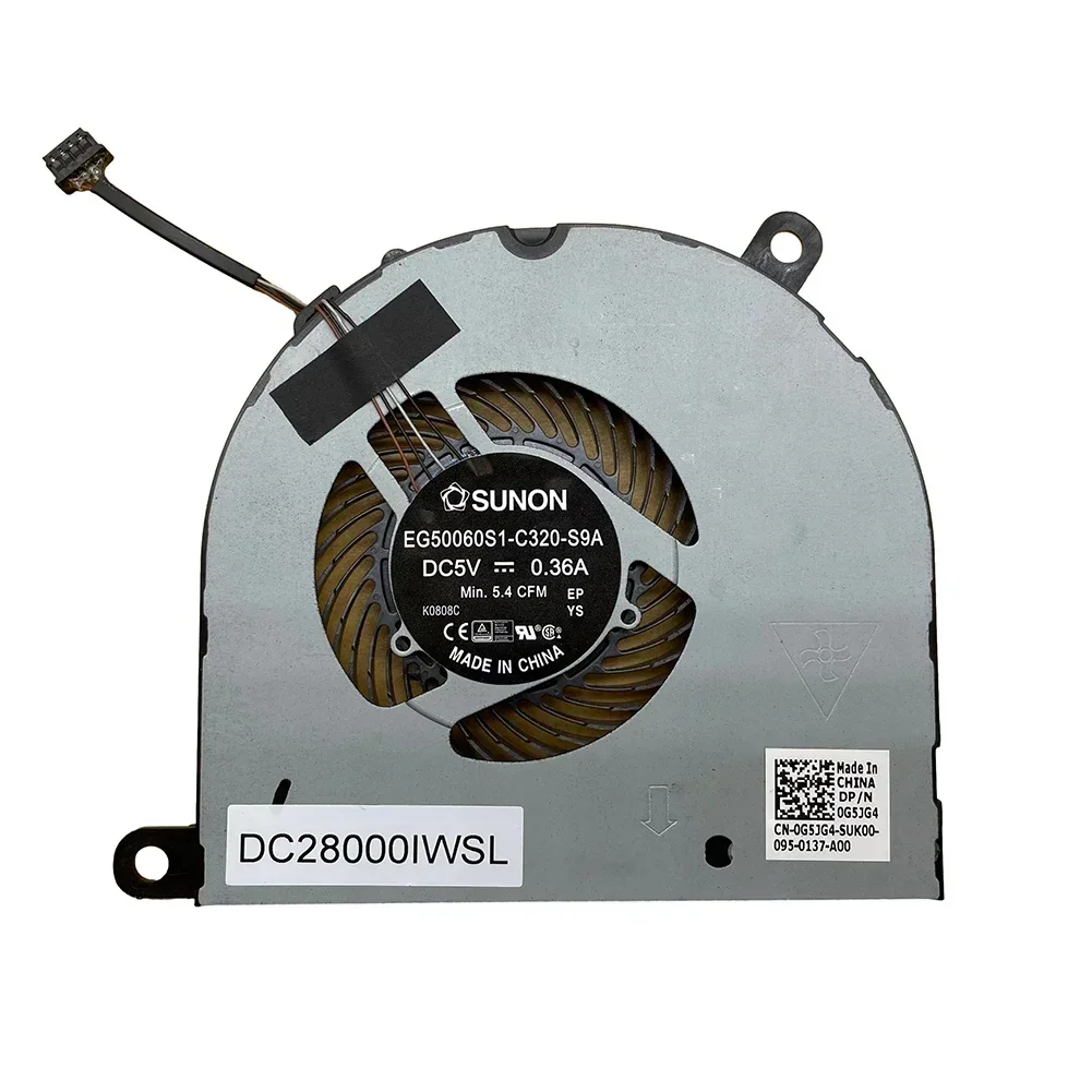 Reemplazo de nuevos procesadores gráficos integrados para portátiles serie H, ventilador de refrigeración de CPU para Dell Latitude 5480 5490 5491 5495 Series