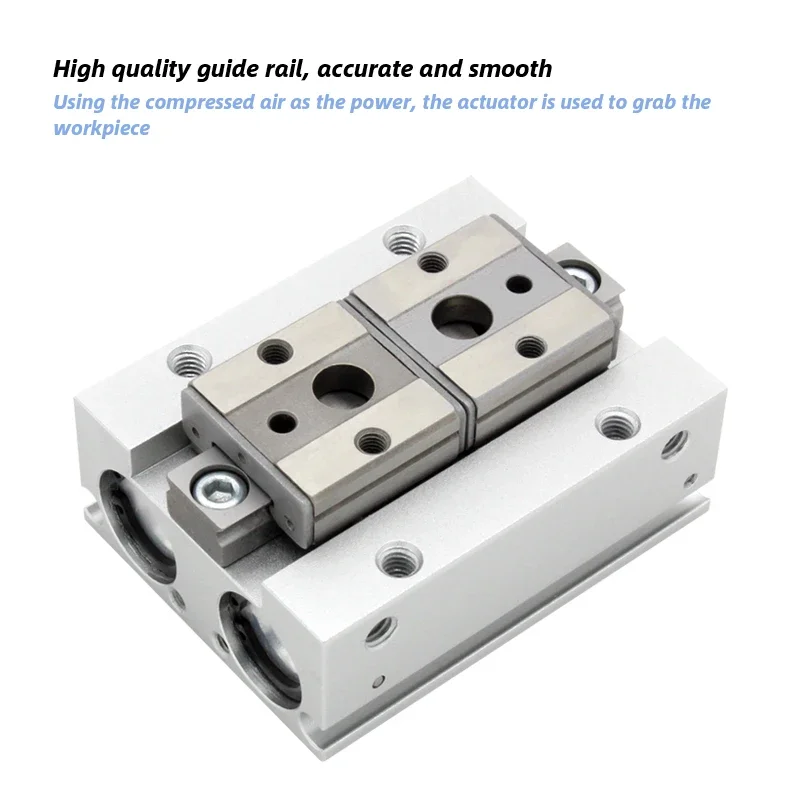 MHF2 Pinza de aire de doble efecto de perfil bajo MHF2-8D MHF2-12D MHF2-16D MHF2-20 MHF2-8D1/12D1/16D1/20D1 MHF2-8D2/12D2/16D2/20D2 - imagen 4