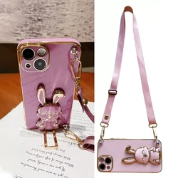Funda Silicona iPhone – Soporte Bunny Correas Cruzadas
