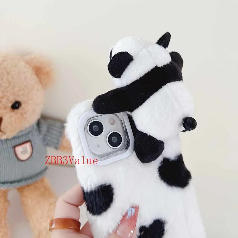 Carcasa de panda de peluche para VIVO, Y52, Y53S, Y72, Y51, Y31S, Y52S, Y73S, Y36, Y16, Y70, Y50, Y30, Y11S, Y12S, Y02, Y02A, Y51S, Y21S, Y17 - imagen 5