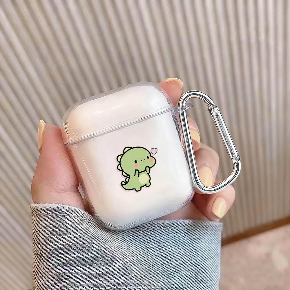 Funda para auriculares Little Dinosaur para Apple Airpods 3, funda para auriculares Bluetooth para Air Pods 4 Pro3 2 1 4. ° carcasa a prueba de golpes con gancho - imagen 3