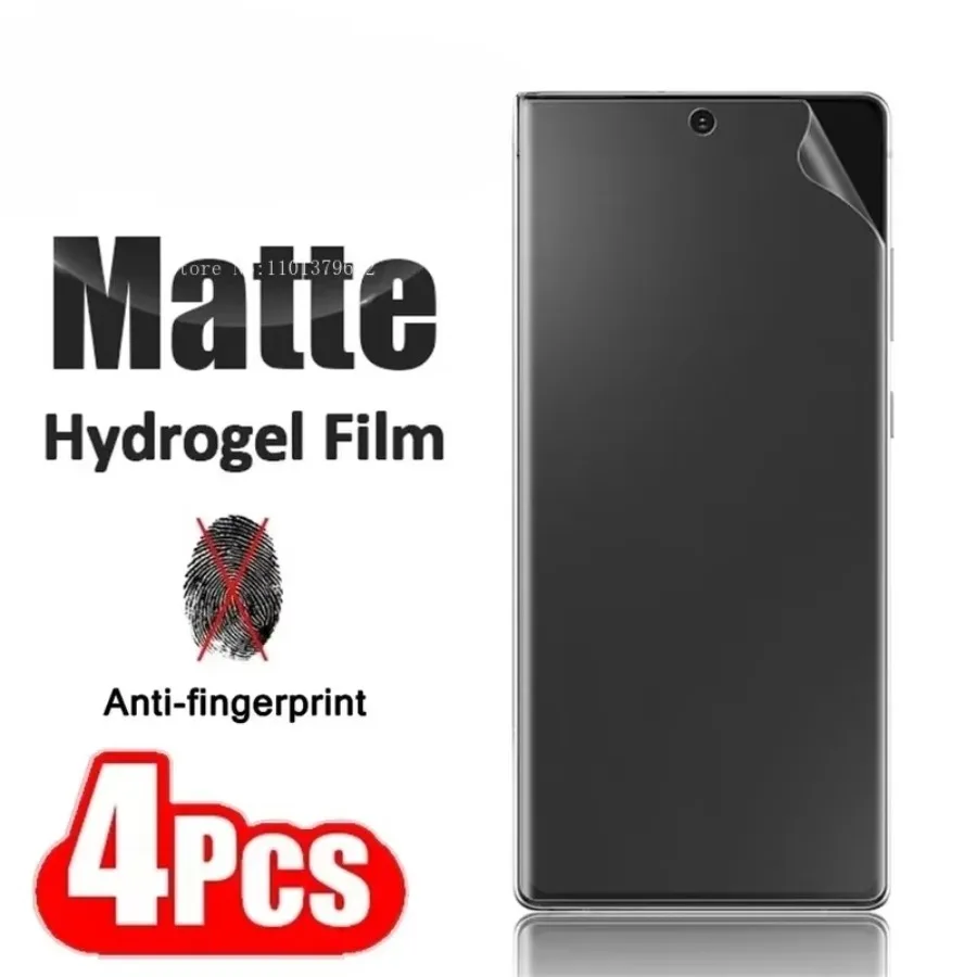 4 Uds película de hidrogel mate para Samsung S23 S21 S22 S24 S25Ultra S21 FE S9 S10 Plus Protector de pantalla para Galaxy Note 20 Ultra S10E