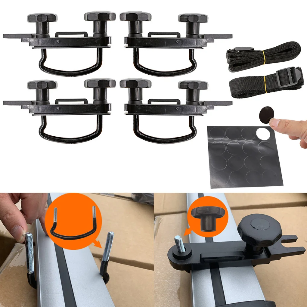 Abrazaderas de pernos en U de Metal para coche, abrazadera para portaequipajes, caja de techo Universal, Kit de montaje de furgoneta, abrazaderas de pernos en U para furgoneta, accesorios para equipaje - imagen 2