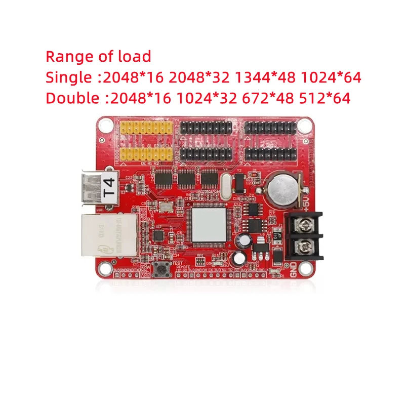 Tarjeta de control T4, pantalla LED de paseo, pantalla publicitaria, tarjeta de interfaz