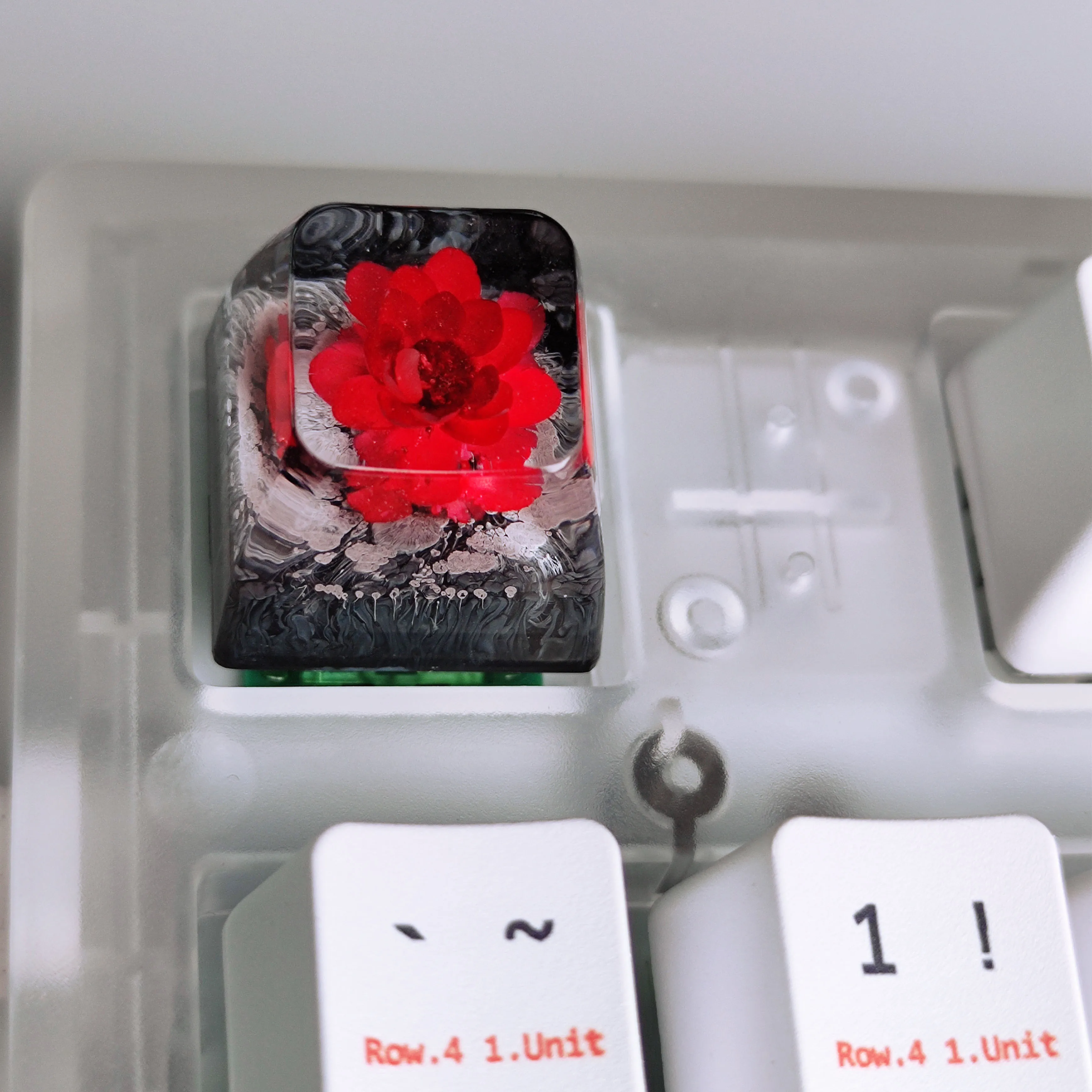 Teclado mecánico DIY, teclas de resina personalizadas, teclas artesanales de resina, teclas ESC personalizadas para chica bonita, regalo, teclas individuales de flores SA - imagen 4