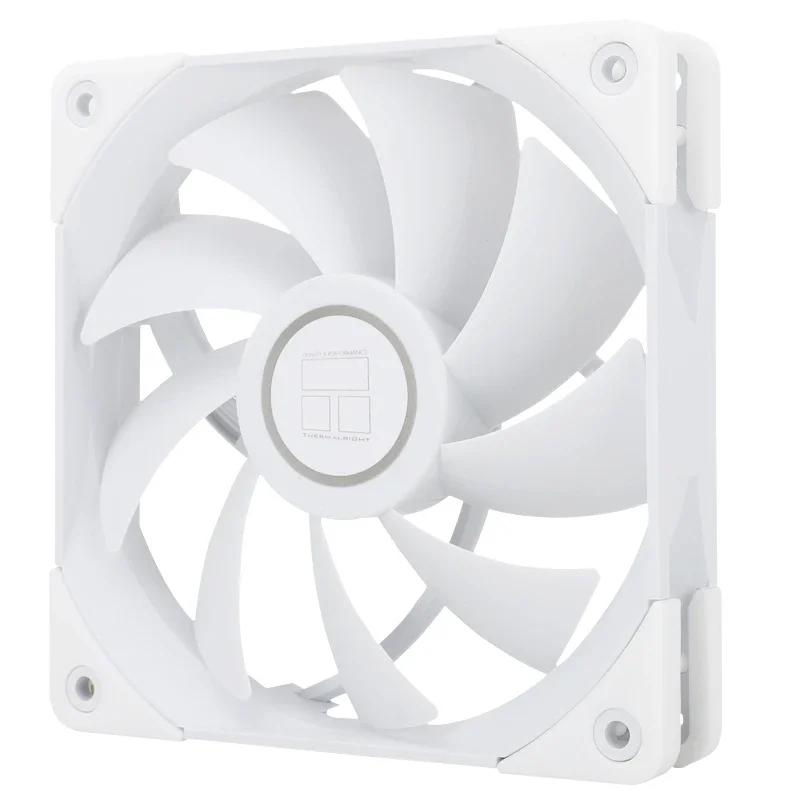 Ventiladores Thermalright PC Case PWM de 120 mm, ventilador de radiador enfriador de refrigeración por agua de CPU sin luz, TL-C12 negro/blanco - imagen 4