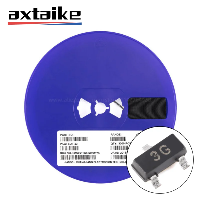 3000 Uds BC856 BC857 SOT23 BC856A 3A BC856B 3B BC857A 3E BC857B 3F BC857C 3G SMD PNP 45V 65V 100mA 0.1A transistores