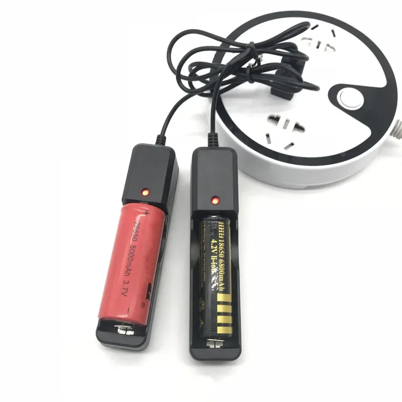 Cargador de batería de litio recargable, Cargador USB para 18650, 18650, 26650, 16340, 14500, 18500, 1 ranura - imagen 5