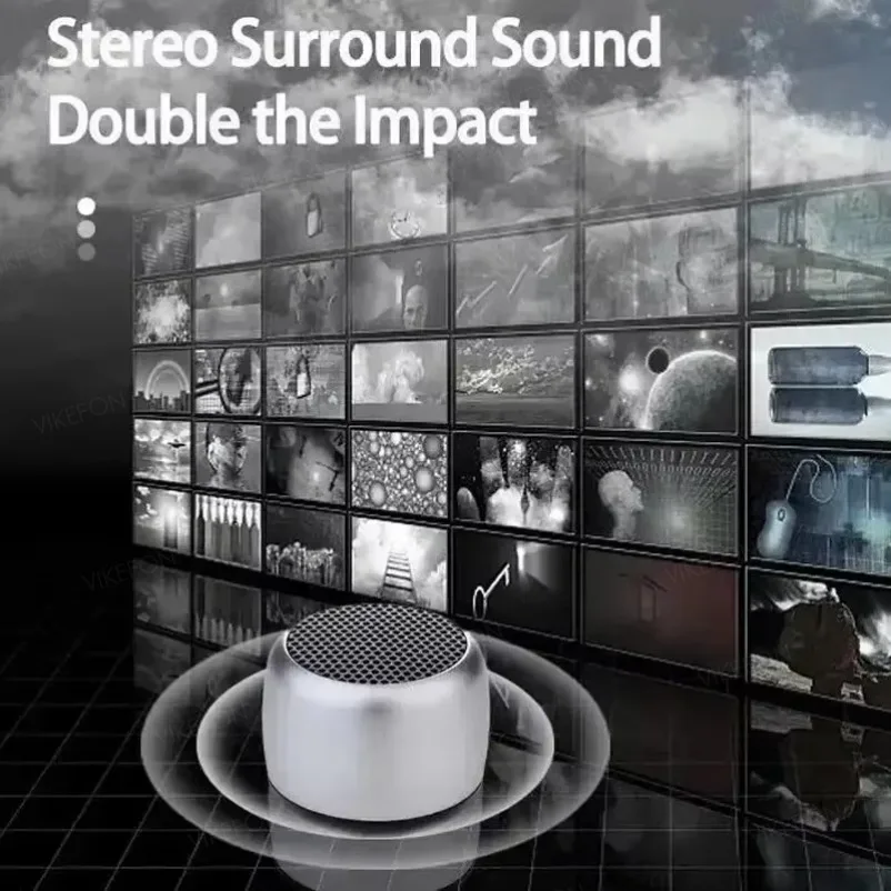 VIKEFON M1 Altavoz Bluetooth portátil Música Estéreo Surround Mini USB Subwoofer al aire libre Reproductor de audio Altavoz - imagen 4