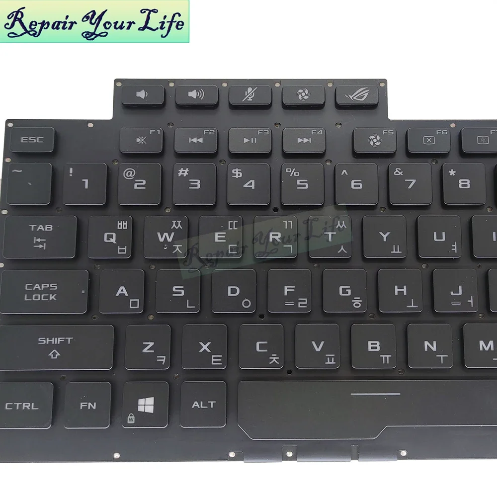 Teclado retroiluminado G512 coreano RGB para ASUS ROG G531 G531GW G512L G15 teclados retroiluminados coloridos para ordenador portátil azul nuevo 0KNR0-4613KO00 - imagen 3