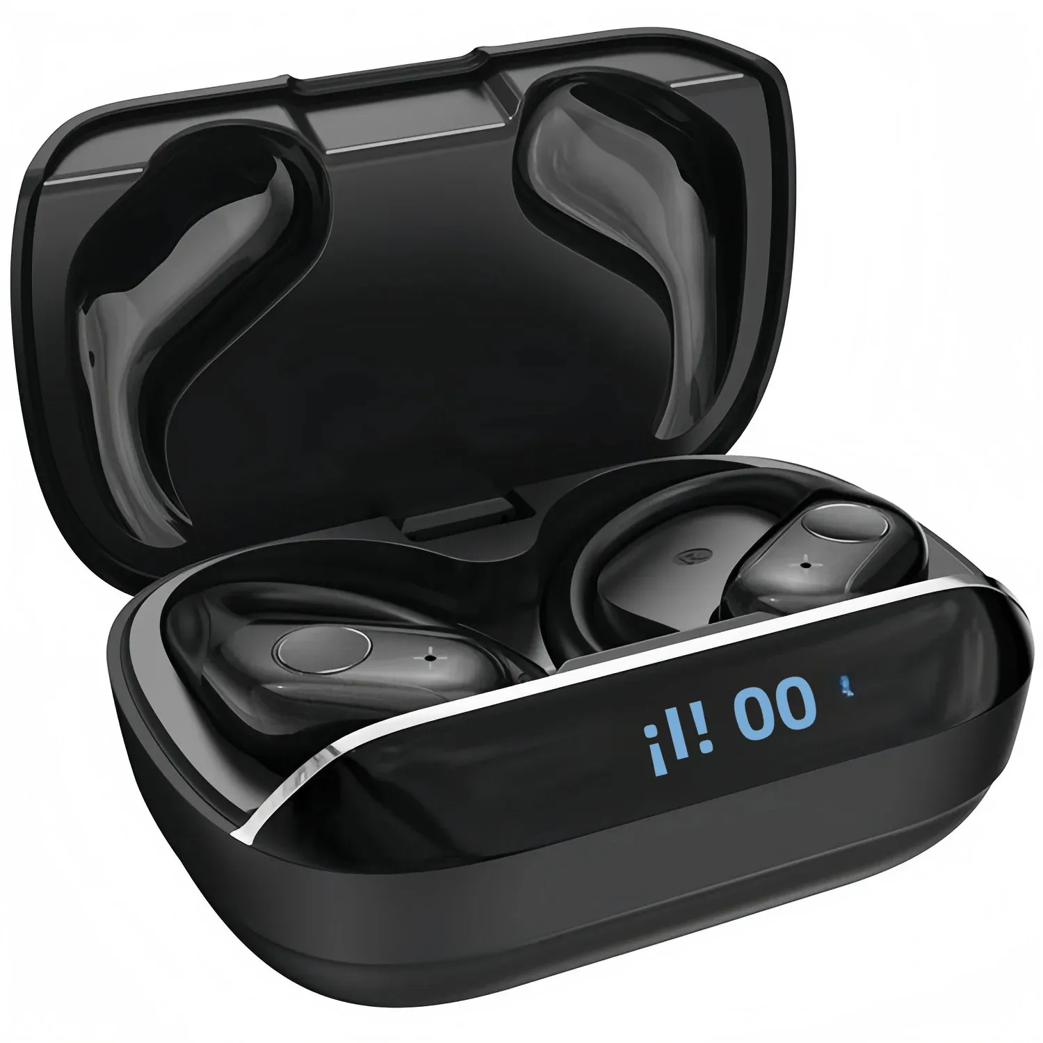Auriculares inalámbricos, auriculares Bluetooth 5,4, graves estéreo, micrófono intrauditivo con cancelación de ruido, auriculares deportivos impermeables IPX7, reproducción 75H - imagen 2