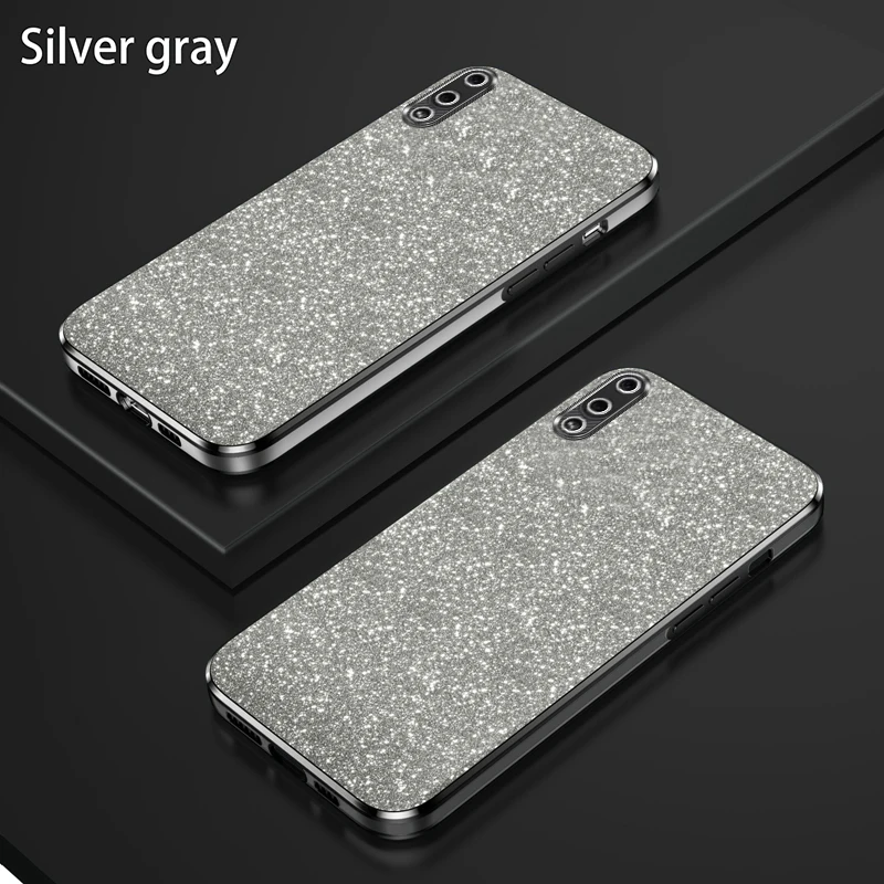 Para Samsung A02 Funda Galaxy M02 Funda de teléfono SM-A022F SM-A022M Funda trasera de silicona con brillo degradado de lujo - imagen 2
