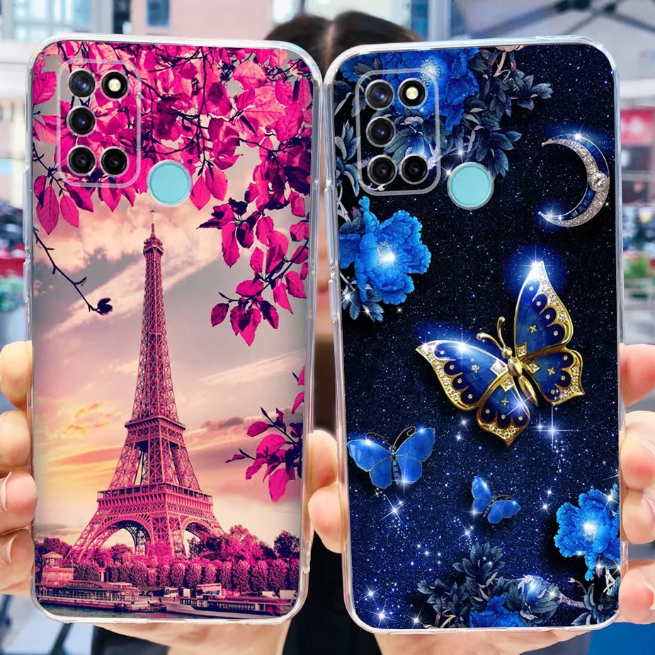 Funda de silicona blanda para móvil, carcasa de lujo pintada de 6,5 pulgadas, para Realme C17, Realme, 7i, RMX2103, Realme, C 17, Realme7i - imagen 3