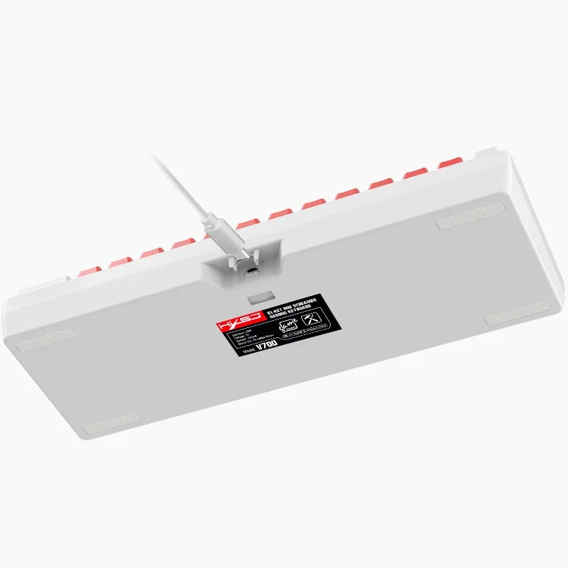 60% teclado RGB rojo y blanco para juegos, teclados usb, teclado gamer, pc, retroiluminado, 61 teclas, mini ordenador, teclado para el hogar y la Oficina - imagen 3