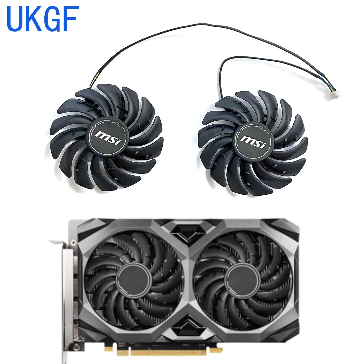 UKGF nuevo 85MM 4PIN PLD09210S12HH RX 5500 XT ventilador GPU para MSI Radeon RX5500 XT MECH OC ventilador de tarjeta gráfica