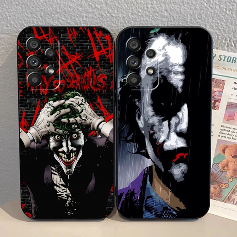 Villano el Joker personalidad para Samsung A53, A52, A33, A32, A51, A71, A21S, A13, A73, A55, A22, A23, A35, A72, A54, A12, espalda negra 5G - imagen 3
